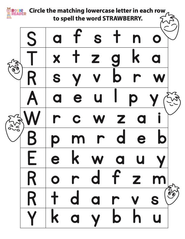 alphabet letter worksheet