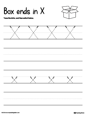 FREE* Tracing And Writing the Letter X | MyTeachingStation.com
