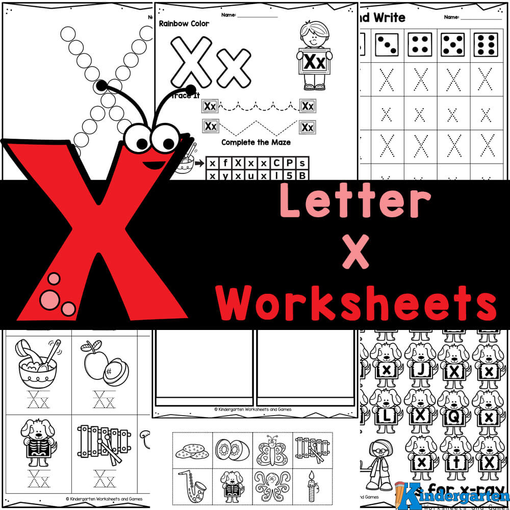 FREE Printable Letter X Worksheets for Kindergarten Worksheets Library