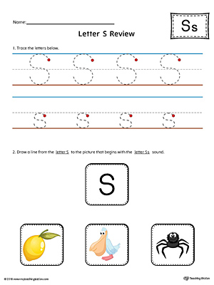 alphabet review worksheet