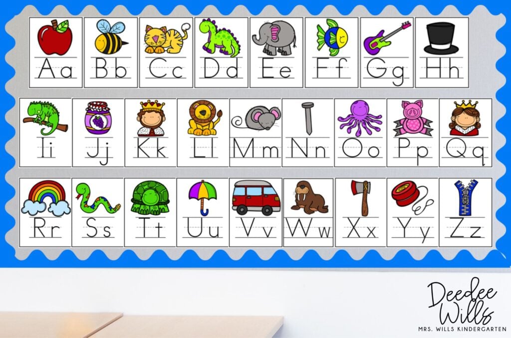 alphabet sheets for kindergarten