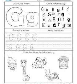 Alphabet Worksheets - Letter Worksheets for Kindergarten