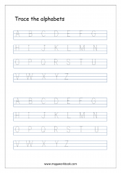 Tracing Letters - Letter Tracing Worksheets - Alphabet Tracing ...