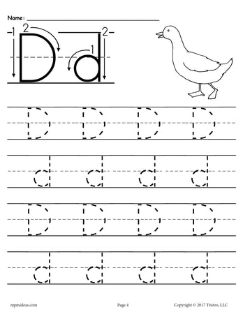 FREE Preschool Letter D Worksheets and Printables Ages 3-4 Years ...