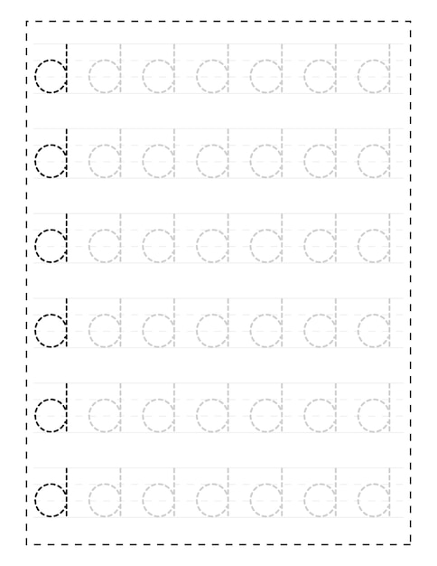 Premium Vector | Lowercase letters alphabet tracing worksheets for ...