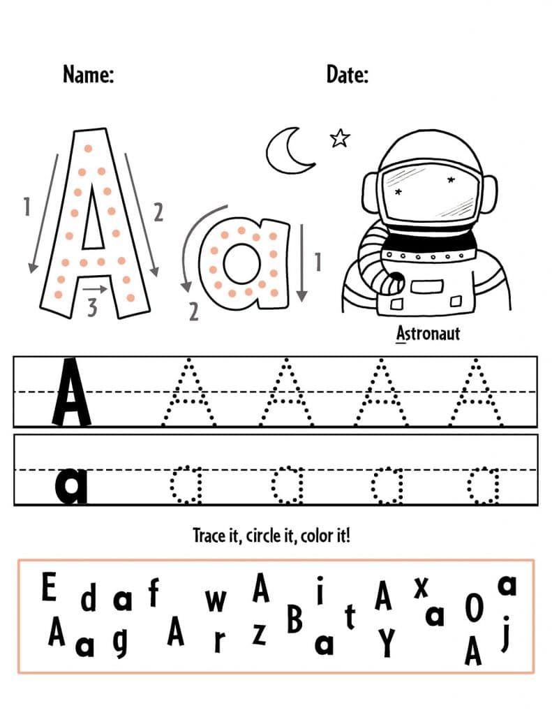Free Letter Tracing Sheets for Preschool! ⋆ The Hollydog Blog