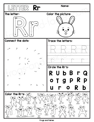 alphabet worksheet a z