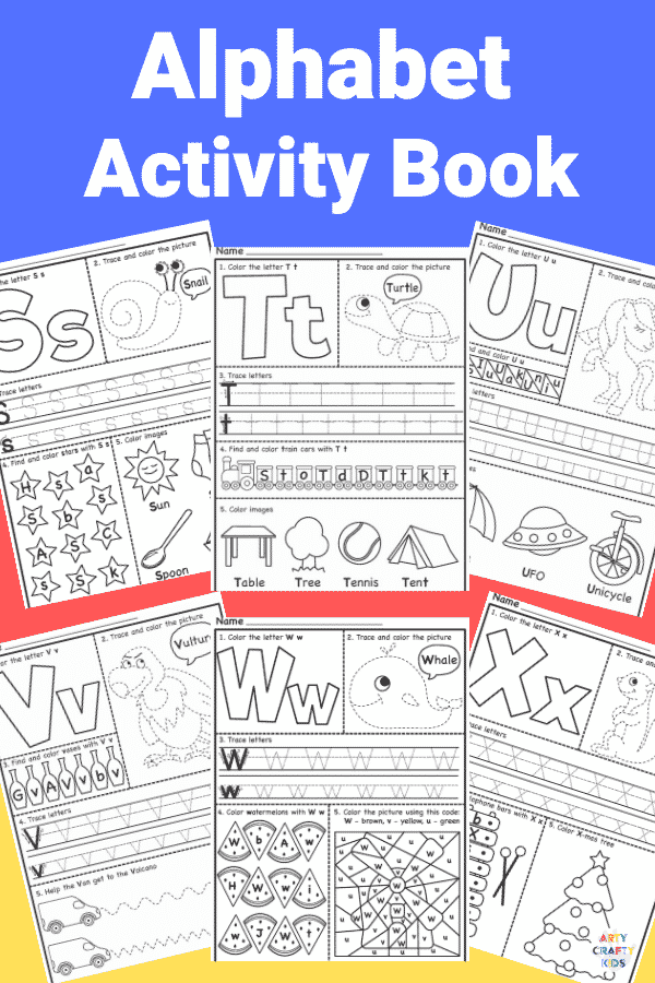 alphabet worksheet for kindergarten az