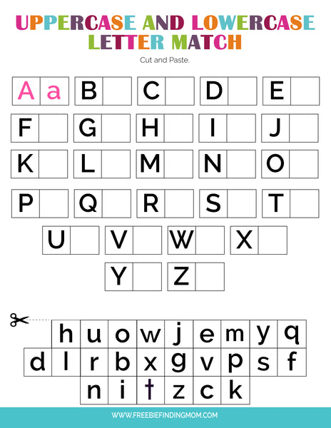 alphabet worksheet for kindergarten