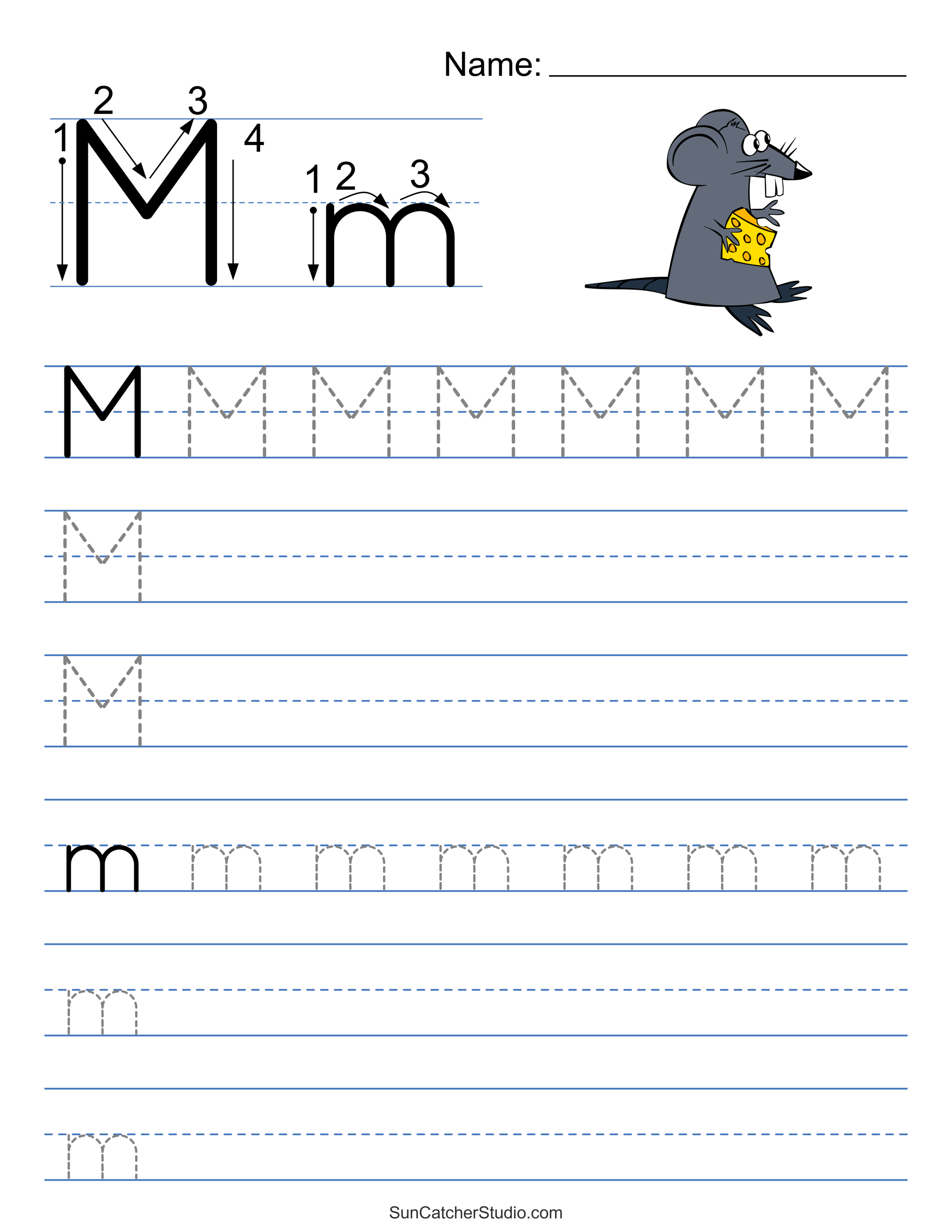 alphabet worksheet free printable