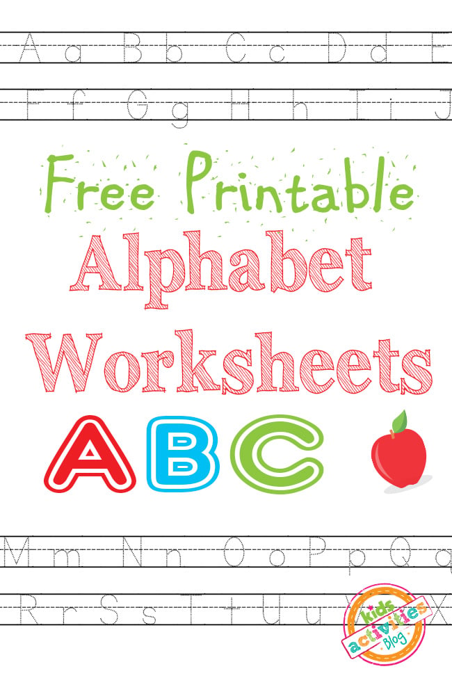 Free Printable Alphabet Worksheets Resource Guide | Kids ...