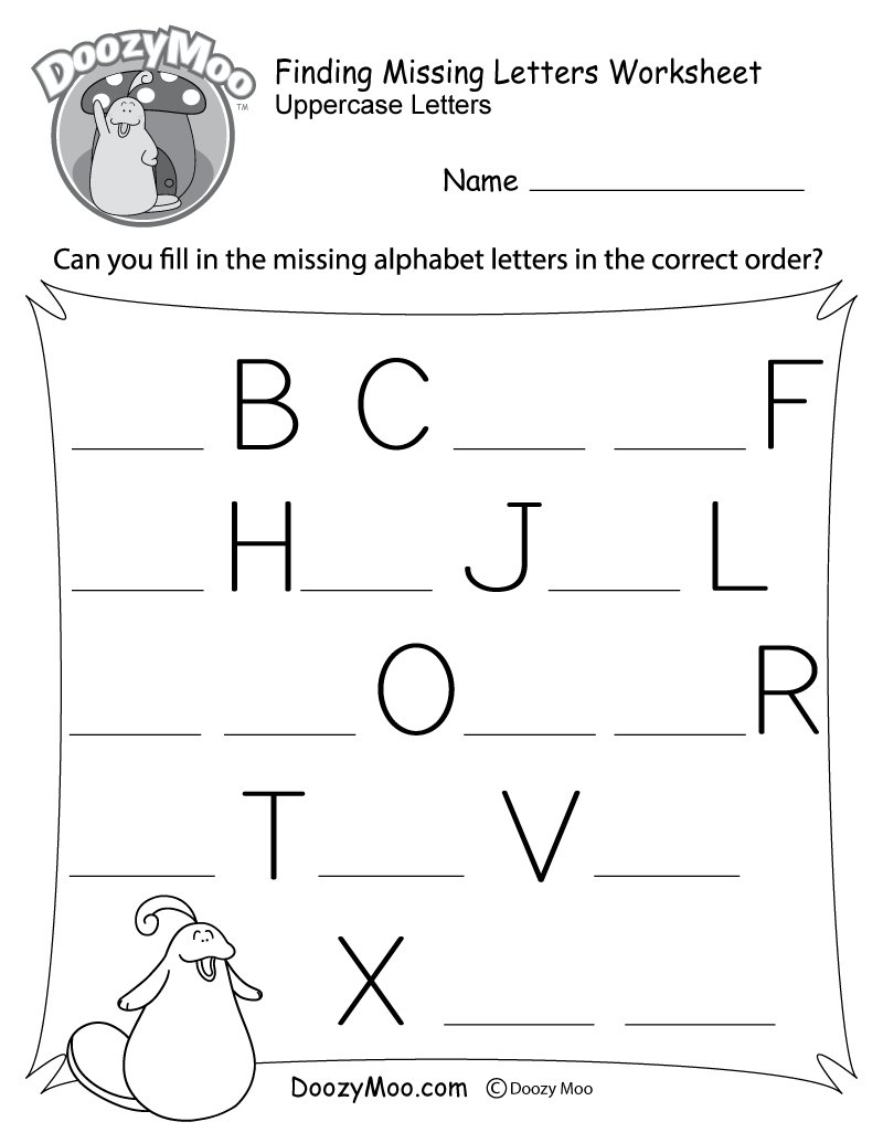 alphabet worksheet free printables