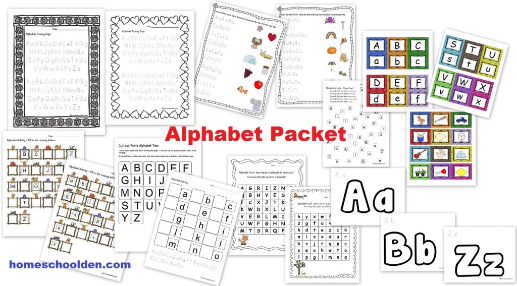 alphabet worksheet homeschool