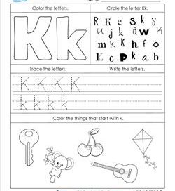 alphabet worksheet kindergarten