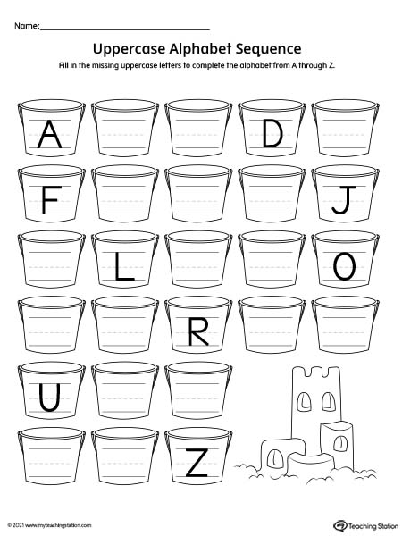 FREE* Uppercase Alphabet Sequence Printable PDF ...