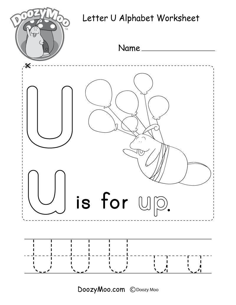 Alphabet Worksheets (Free Printables) - Doozy Moo