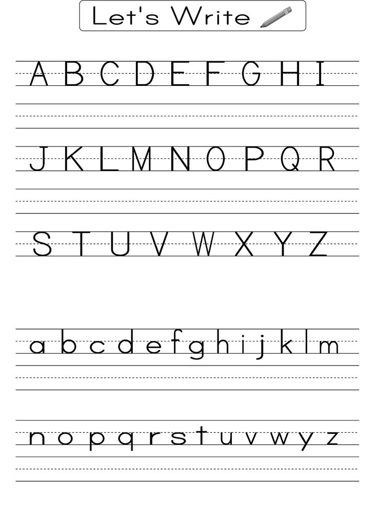 alphabet worksheets kindergarten handwriting