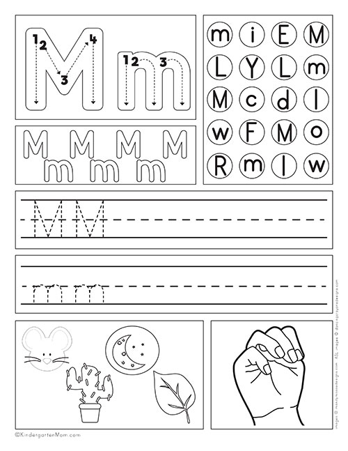 Kindergarten Alphabet Worksheets - Kindergarten Mom