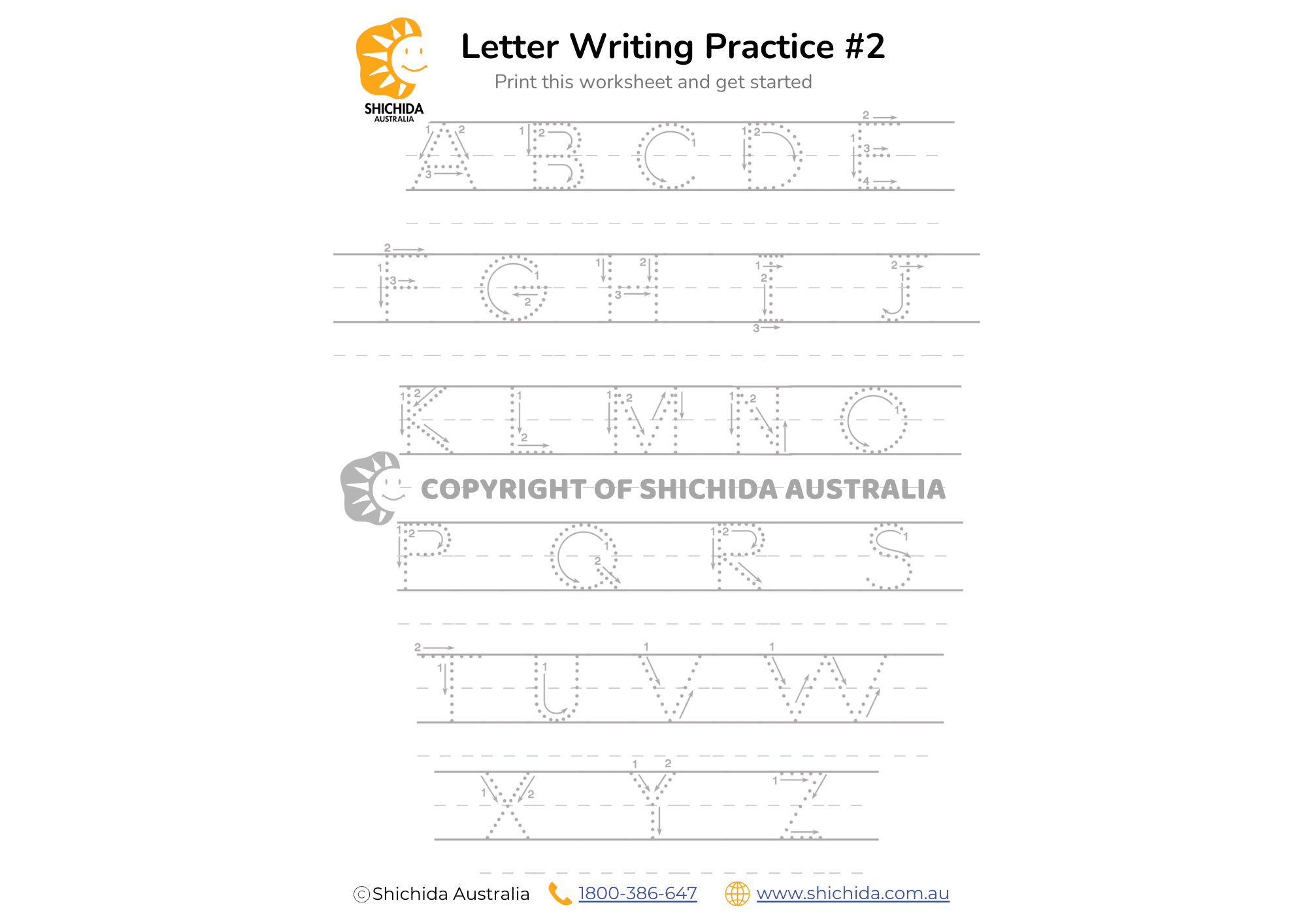 alphabet worksheets year 2