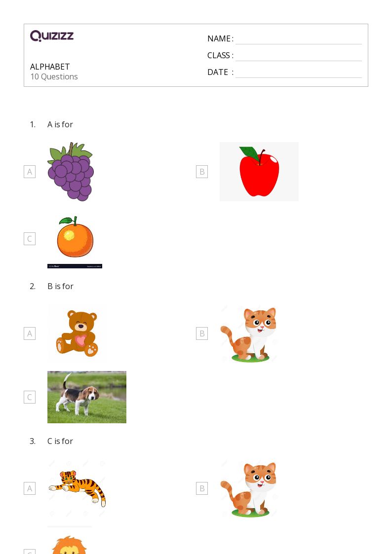 alphabet worksheets year 2