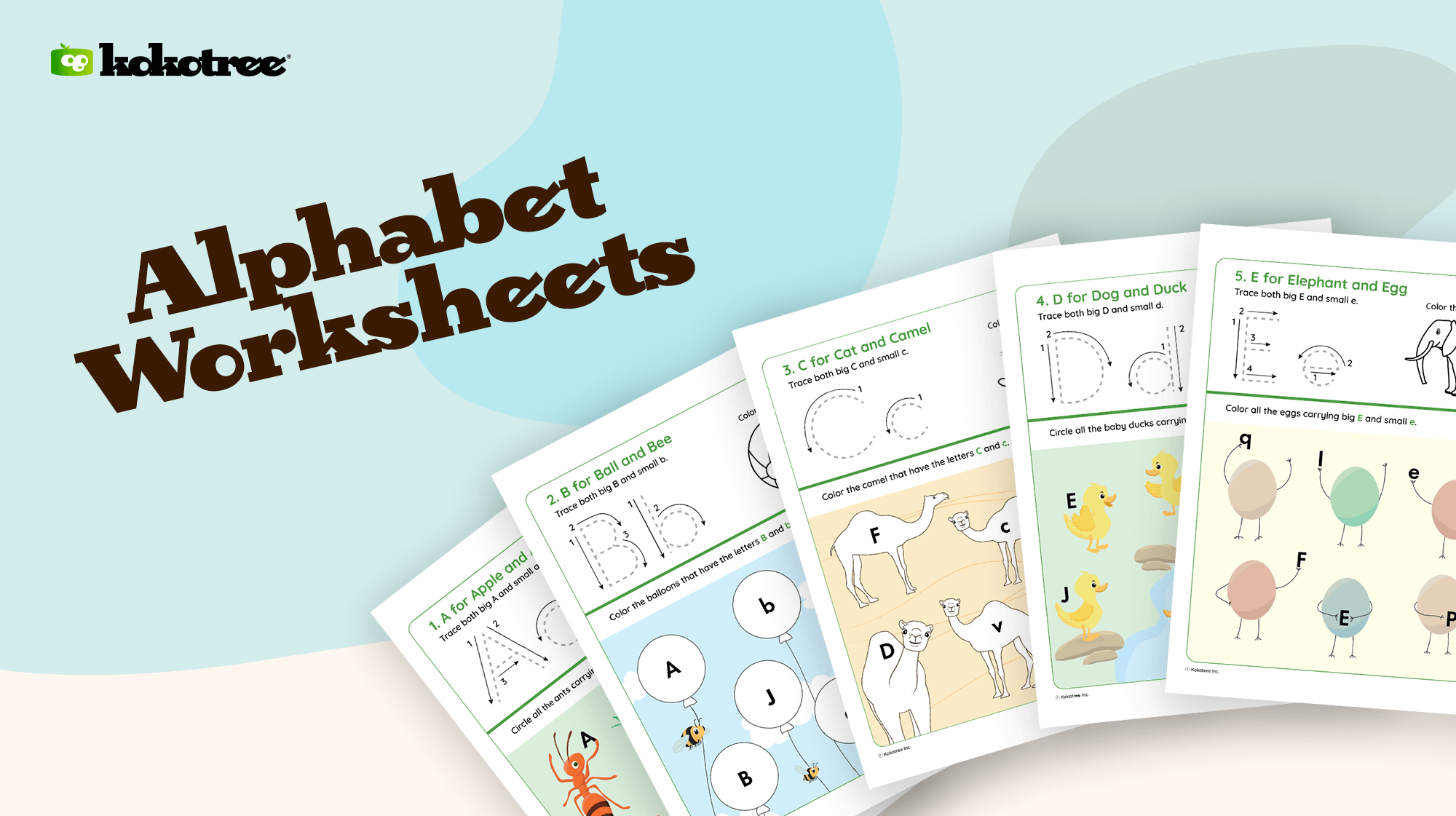 alphabet worksheets year 2