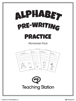 alphabet writing practice worksheet