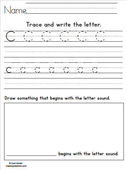 alphabet writing worksheet for 1st grade
