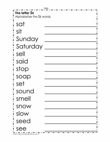 alphabetical order worksheet for 3rd grade