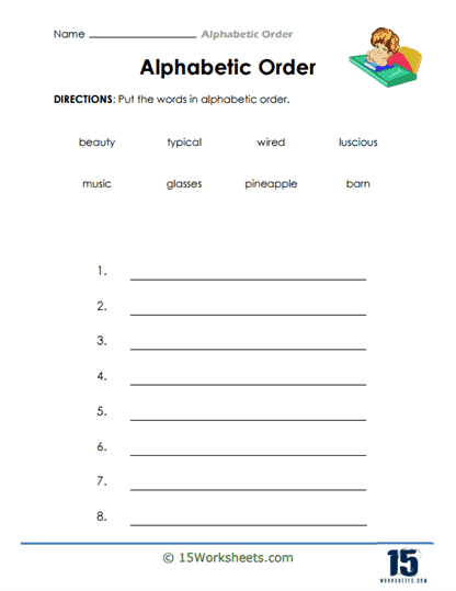alphabetization worksheet