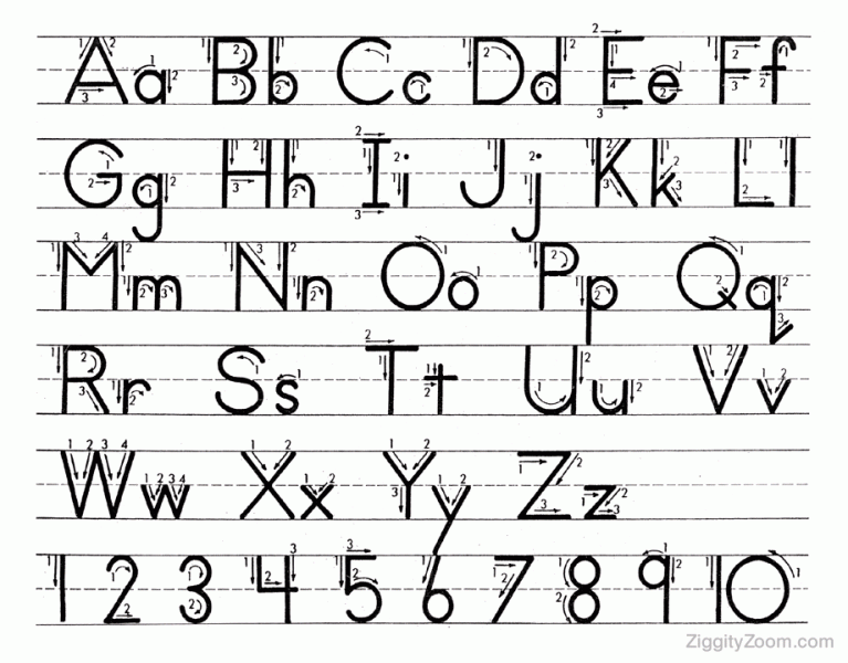 Alphabet Tracing Worksheet- Upper &  Lowercase Letters -