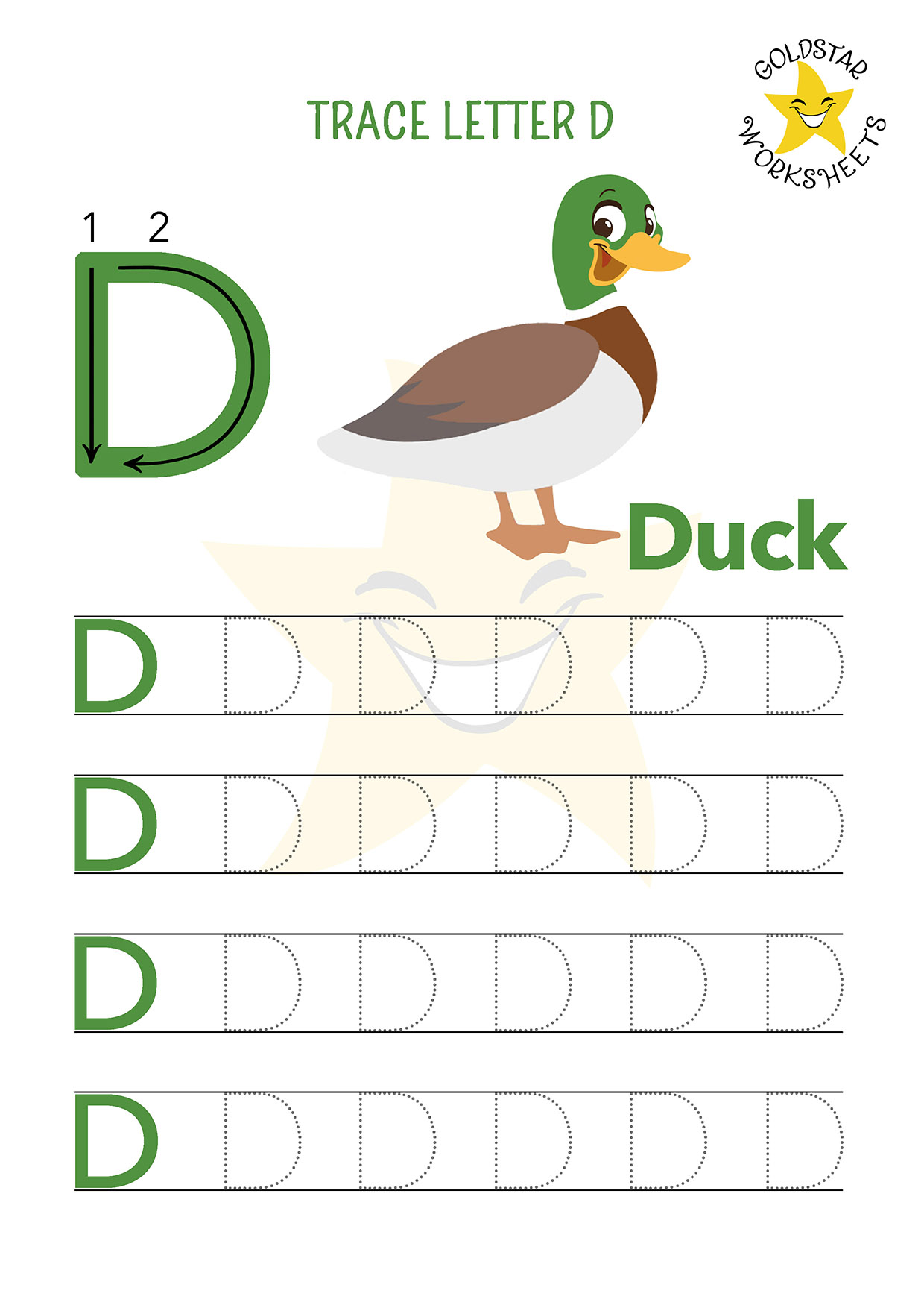 Free Letter Tracing Worksheets by a Children Illustrator/Teacher (PDF)
