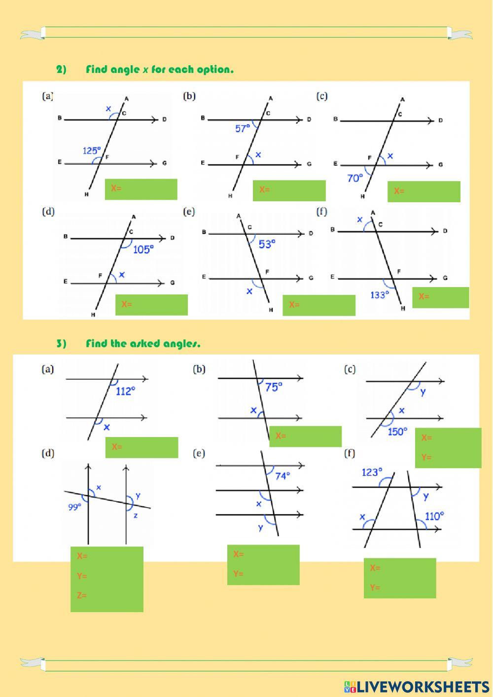 Alternate Angles A Worksheets Library Alternate Angles A Worksheets Library