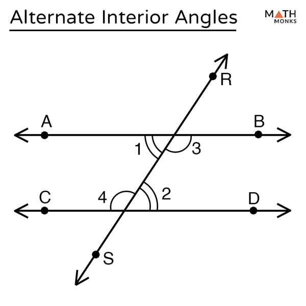 Alternate Interior Angles - Definition &  Theorem with Examples