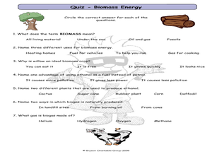 Mission 6: Renewable Energy Worksheet for 5th - 6th Grade | Lesson ...