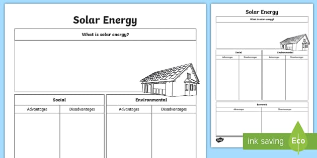 alternative energy worksheet