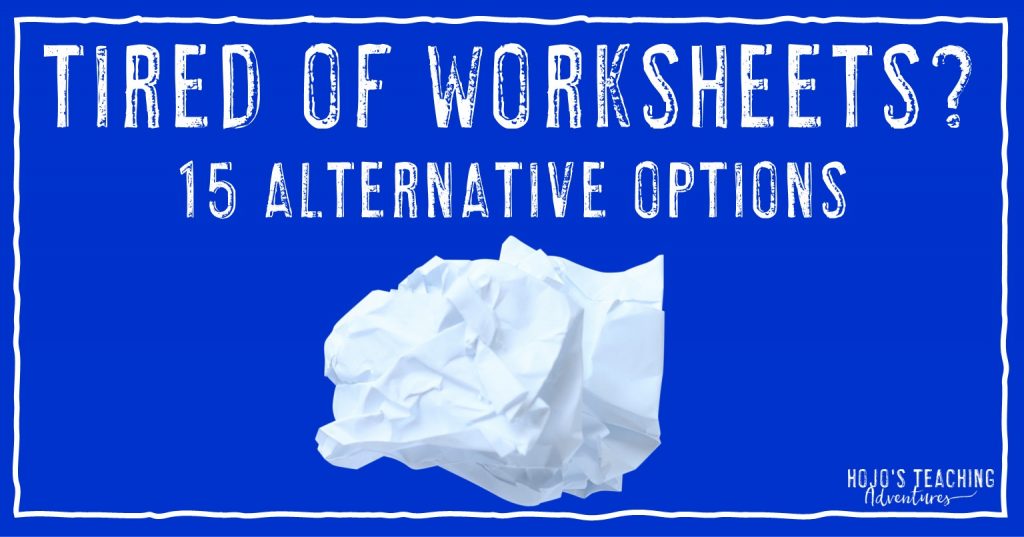 alternatives to worksheet