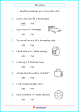 Grade 2 Am/Pm clock Periods math school worksheets for primary and ...