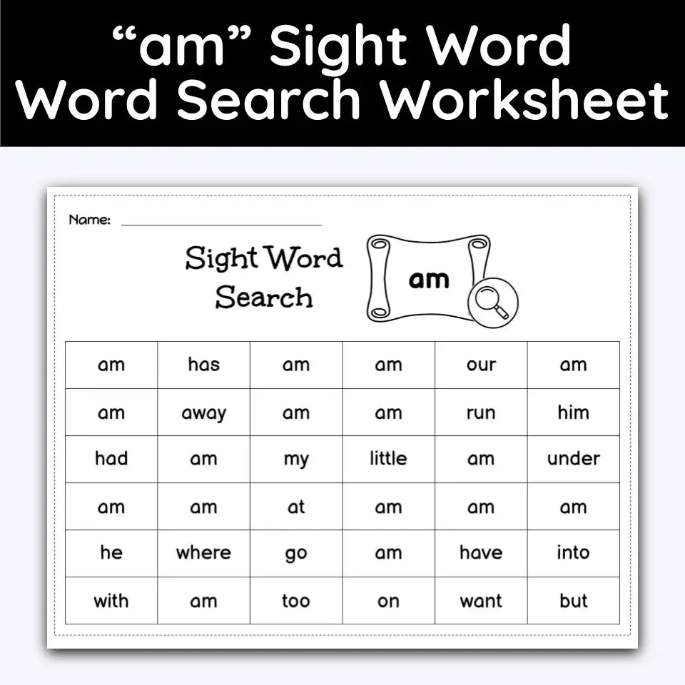 Sight Word Worksheets {Primer Edition}
