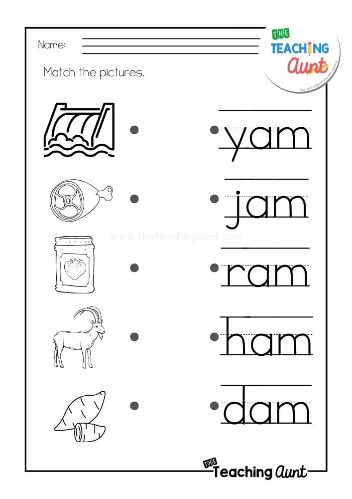 AN Word Family Worksheets: Free & Instant Download! - The Simple ...