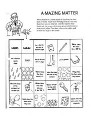 A-Mazing Matter - ESL worksheet by wopatt