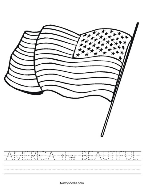 america the beautiful worksheet