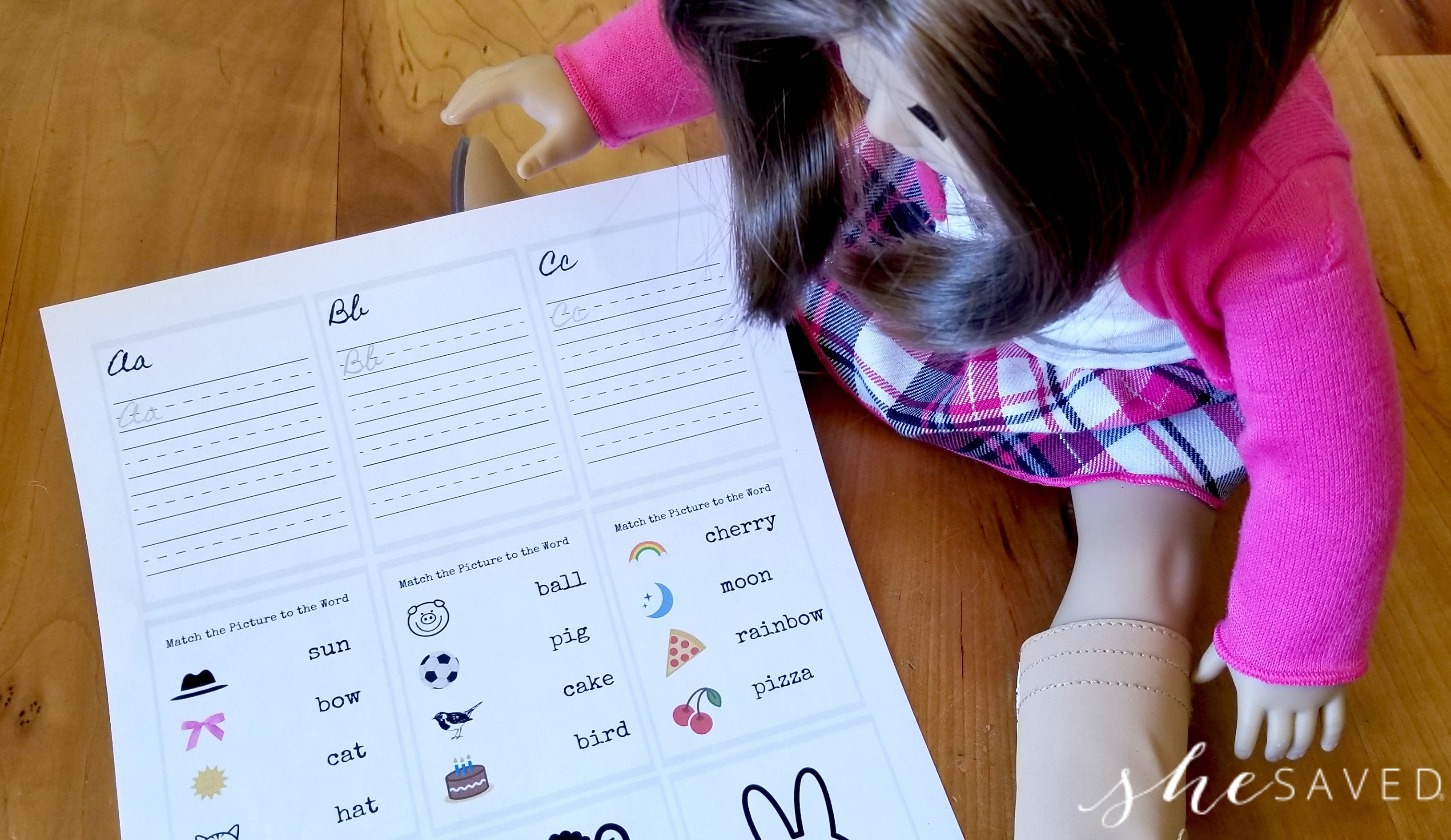 american girl doll printable worksheet