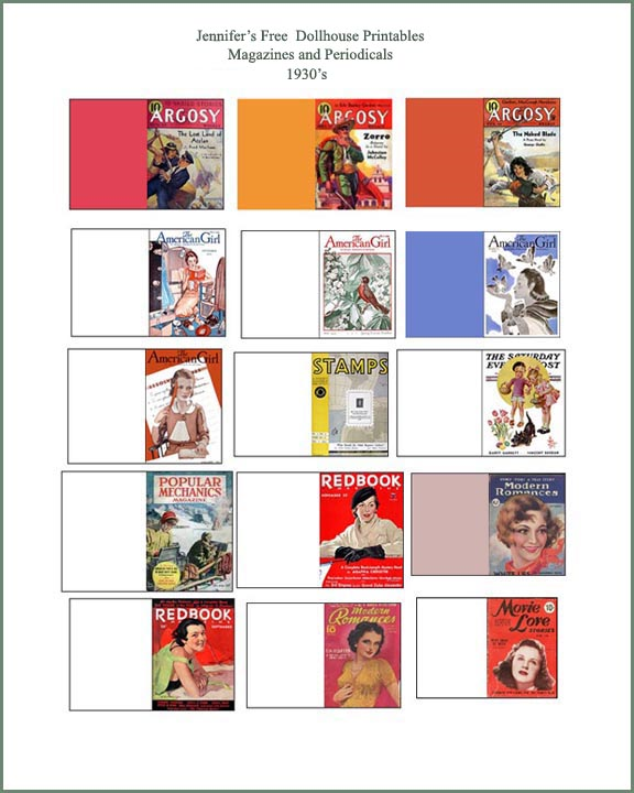 american girl doll sized printables