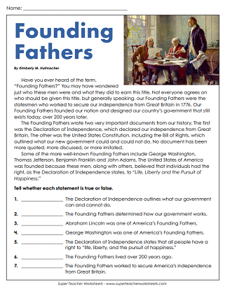 american revolution for kids worksheet