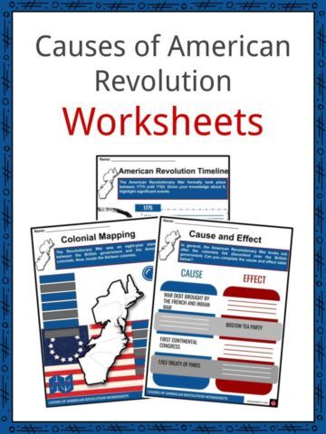 american revolution printable worksheet