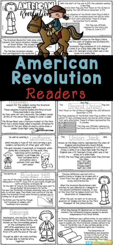 american revolution printable worksheet