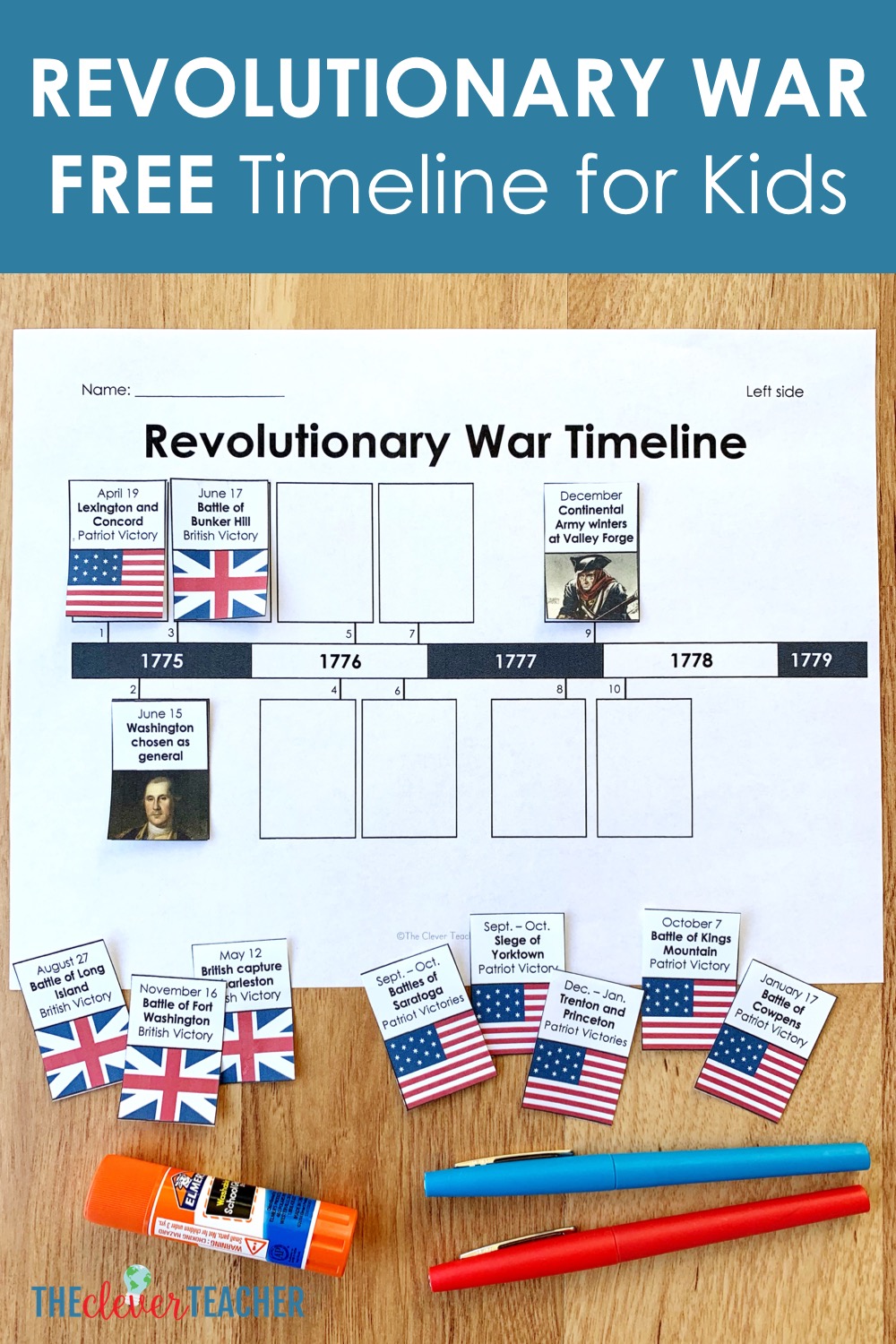 american revolution worksheet for 5th grade