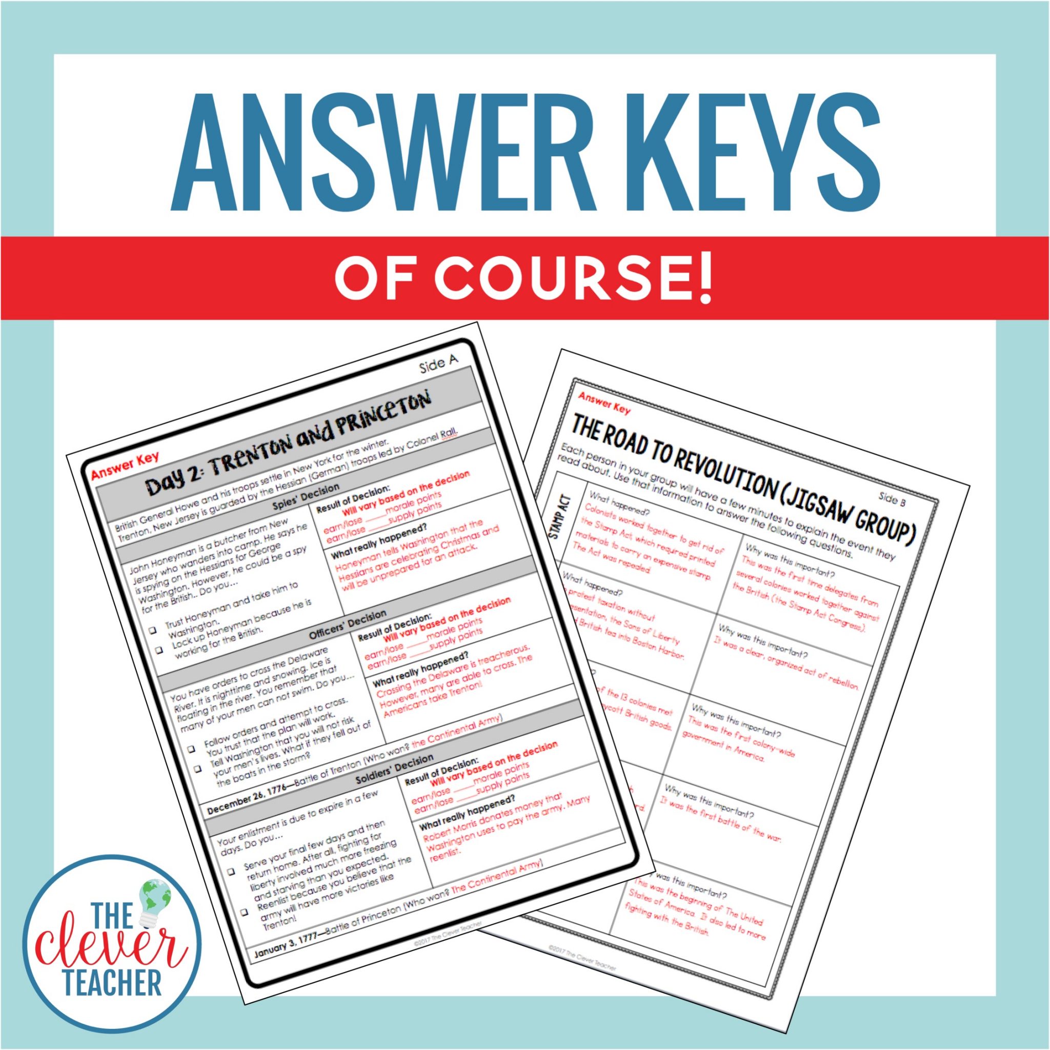 American Revolution | Revolutionary War Unit | The Clever Teacher