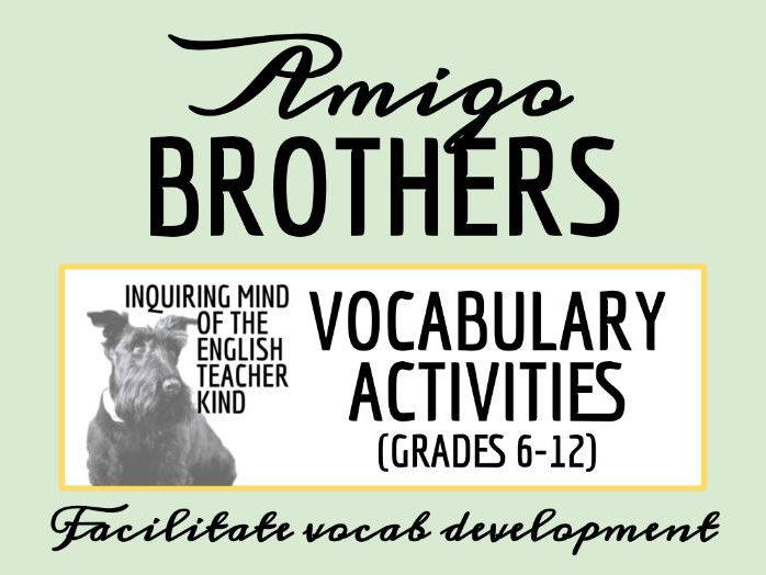 amigo brothers worksheet