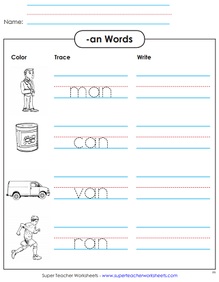 an family worksheet